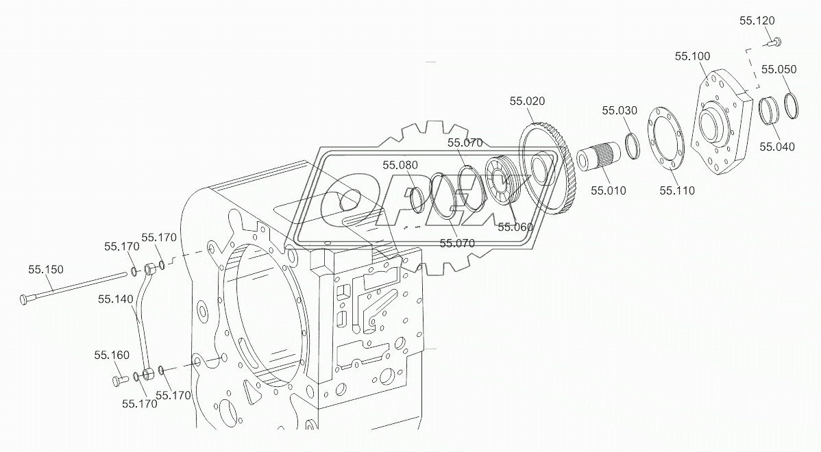 GEARBOX PTO PART 2 4WG180