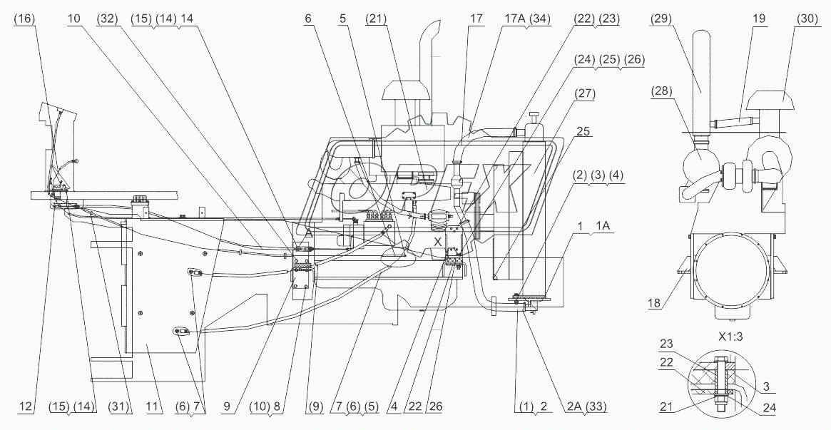 ENGINE DEVICE (FOR WEICHAI ENGINE)