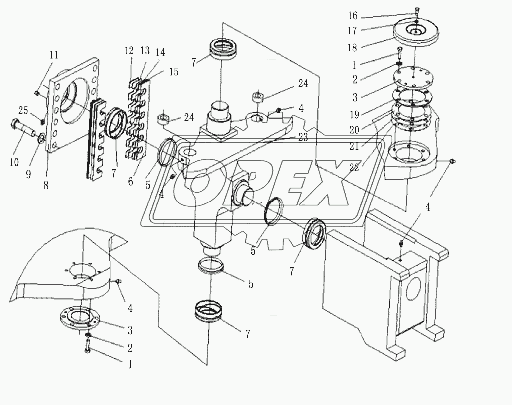 CRISSCROSS STRAP JOINT ASSEMBLY