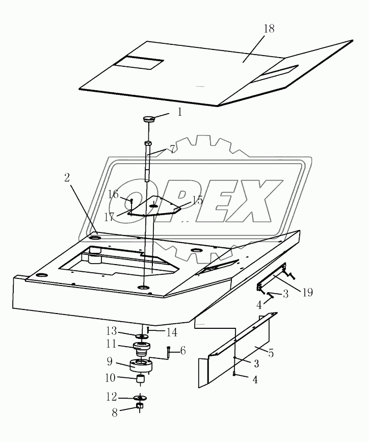 FRAME, FLOOR PLATE ASSY