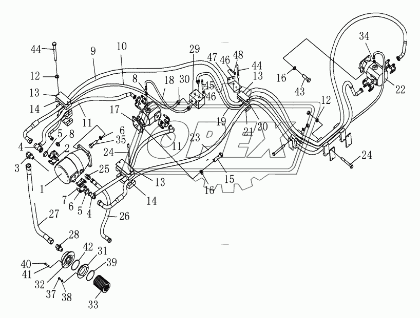 HYDRAUMATIC SYSTEM OF RUNNING MECHANISM