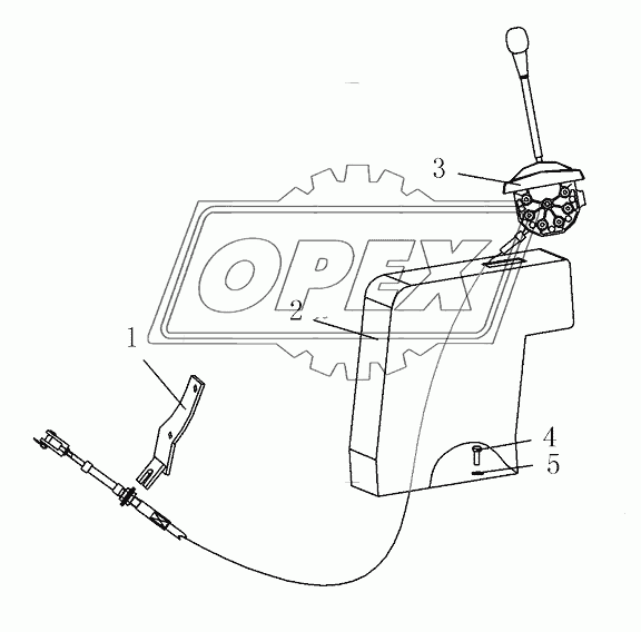 GEAR SHIFT CONTROL ASSY