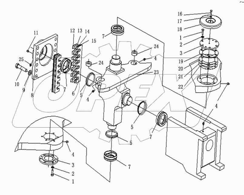 CRISSCROSS STRAP JOINT ASSEMBLY