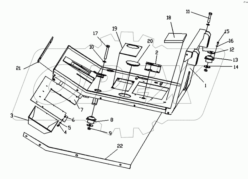 FRAME, FLOOR PLATE ASSY