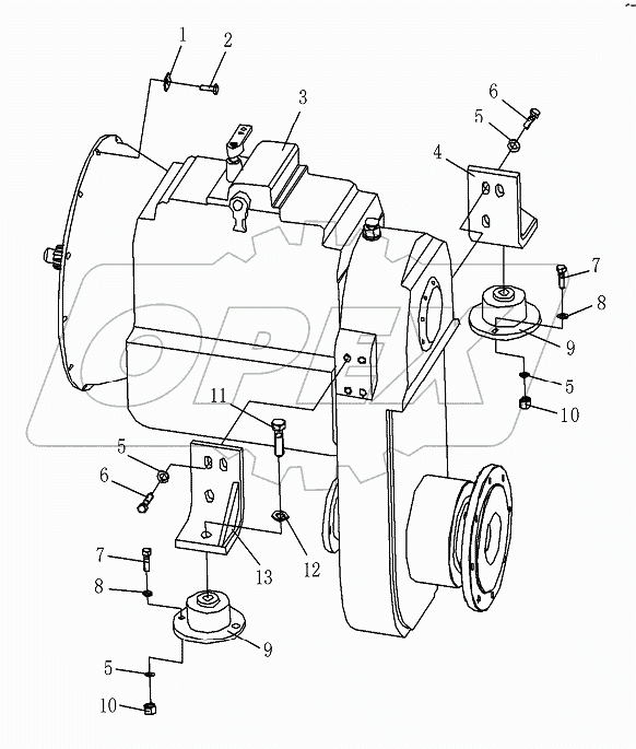 TRANSMISSION CASE ASSY