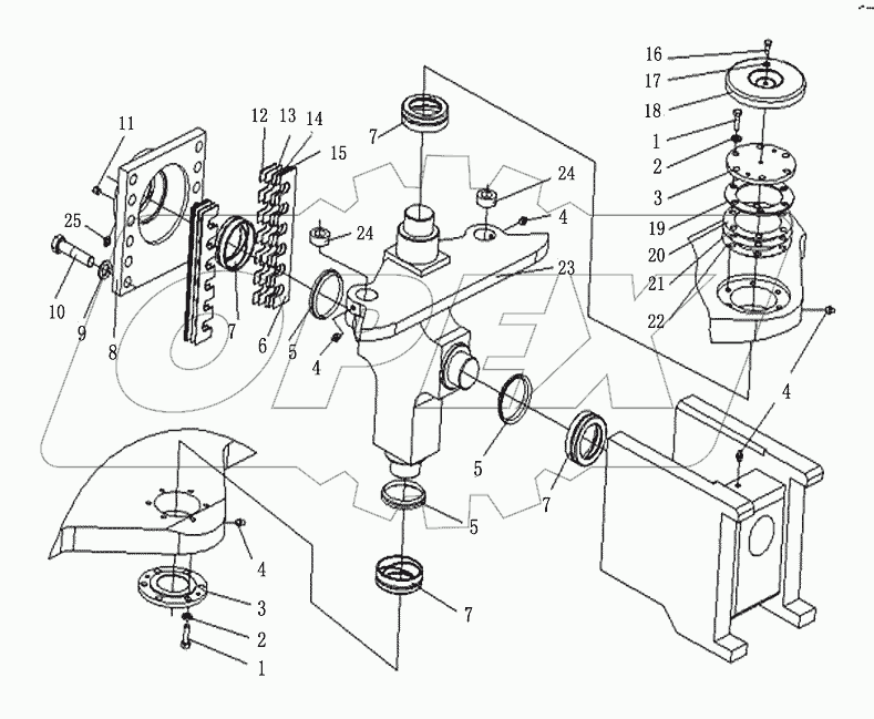 CRISSCROSS STRAP JOINT ASSEMBLY