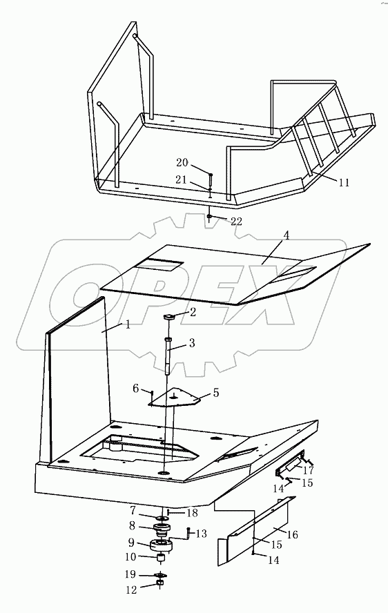 FRAME, FLOOR PLATE ASSY