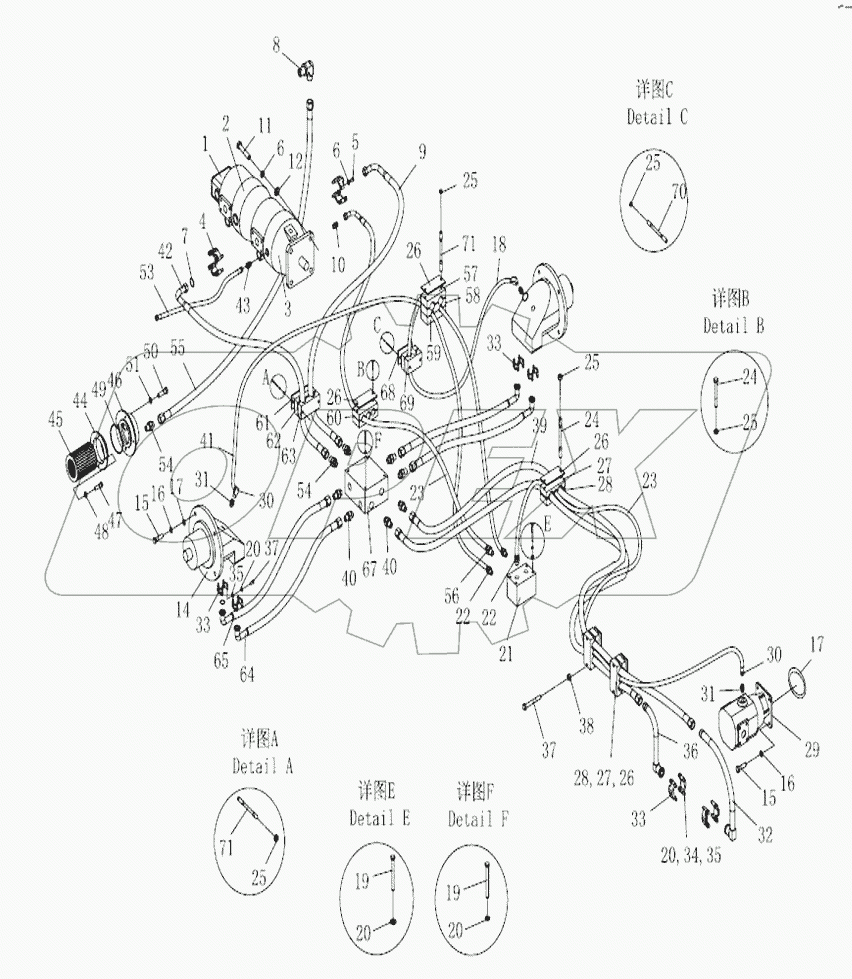 WALKING HYDRAULING SYSTEM