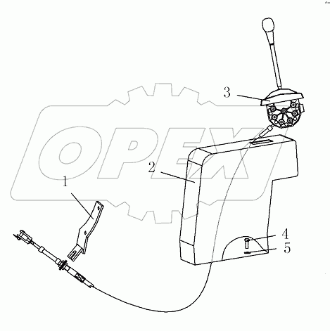 GEAR SHIFT CONTROL ASSY
