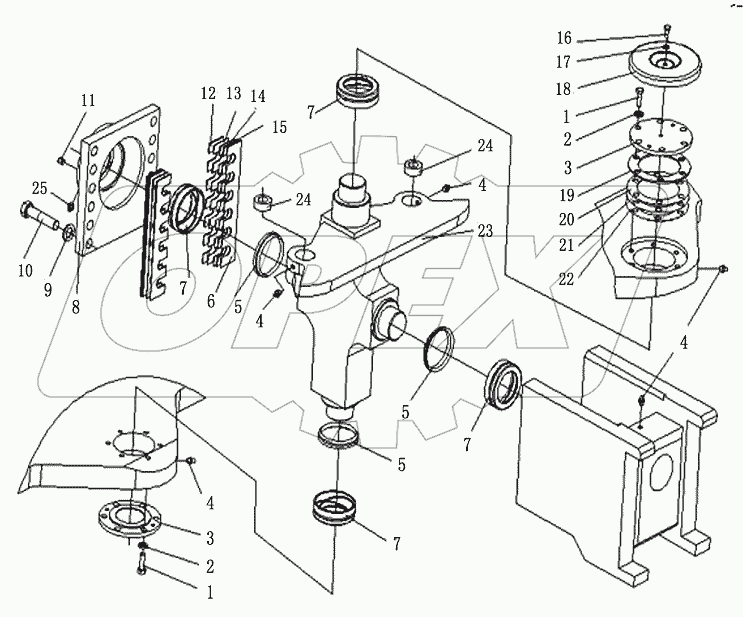 CRISSCROSS STRAP JOINT ASSEMBLY