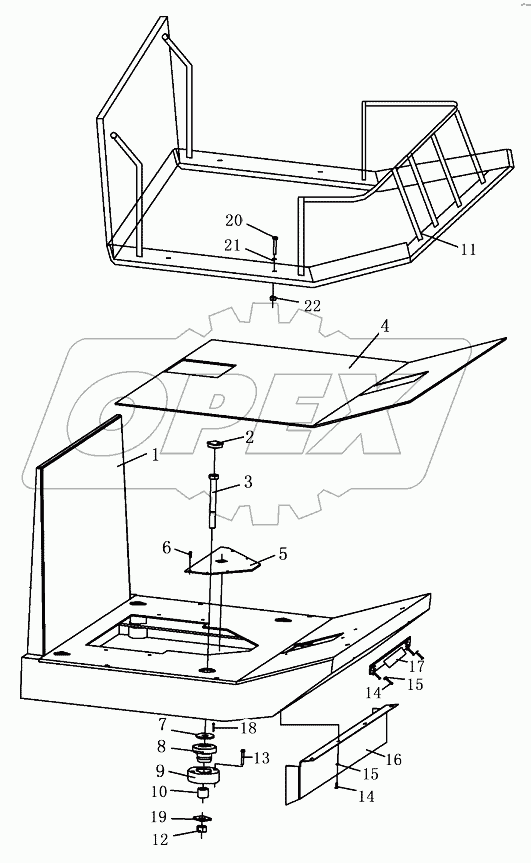 FRAME, FLOOR PLATE ASSY