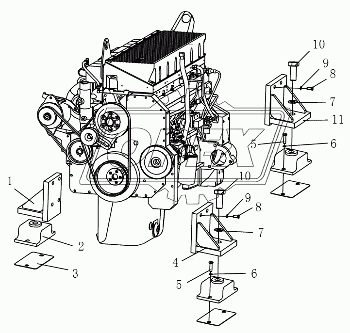 ENGINE MOUNT (FOR SR18M/P)