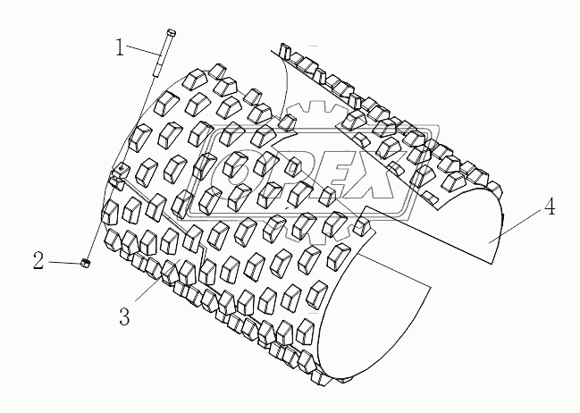 PAD FEET DRUM (FOR SR18MP,SR18MP-2)