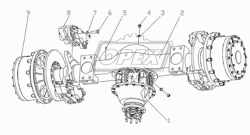 WHEEL AXLE (AXLE OF YITUO CO.)