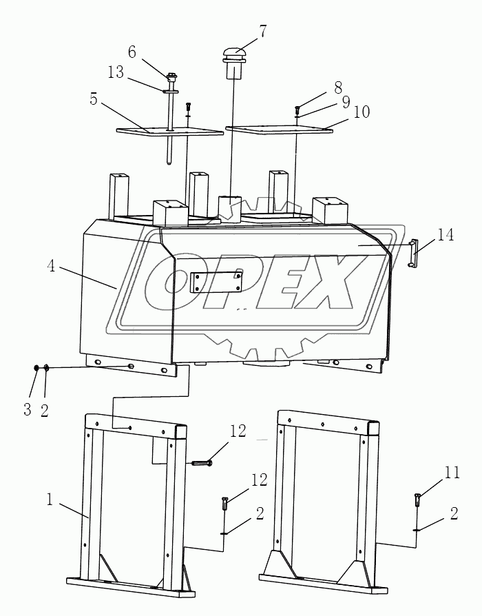 GASOLINE TANK ASSEMBLY (FOR SR18M/P)