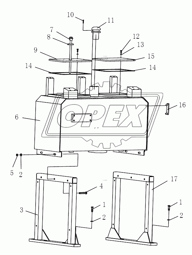 GASOLINE TANK ASSEMBLY (FOR SR18M/P-2)