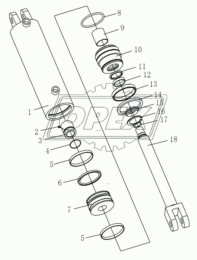 STEERING CYLINDER ASSEMBLY