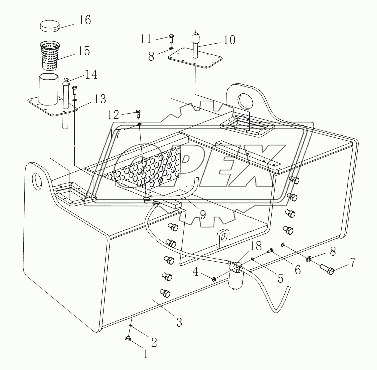 FUEL TANK ASSEMBLY (FOR SR18M/P-2)