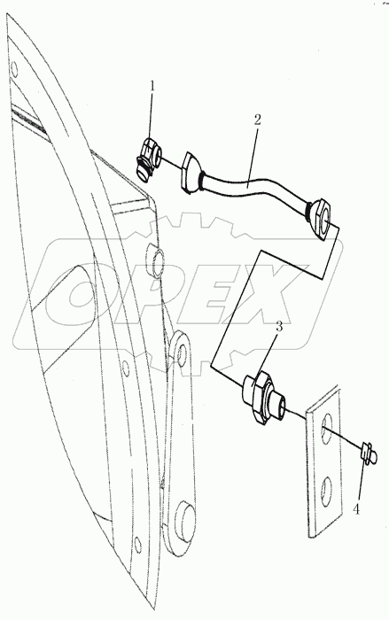 LUBRICATION PIPE ASS'Y