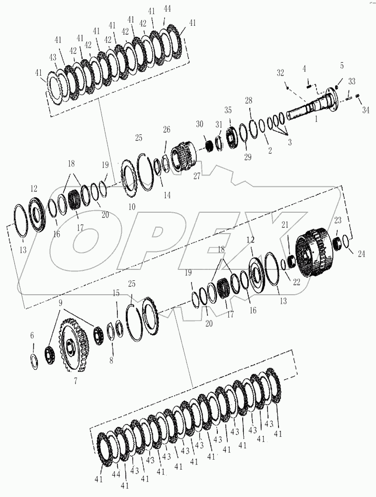 CLUTCH ASSEMBLY YD133 (1/3)