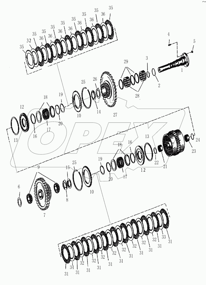 CLUTCH ASSEMBLY YD133 (2/3)