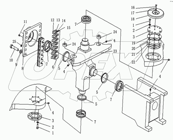 CRISSCROSS STRAP JOINT ASSEMBLY