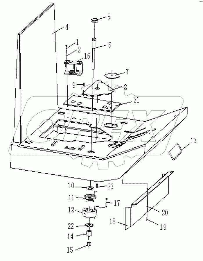 FRAME, FLOOR PLATE ASSY