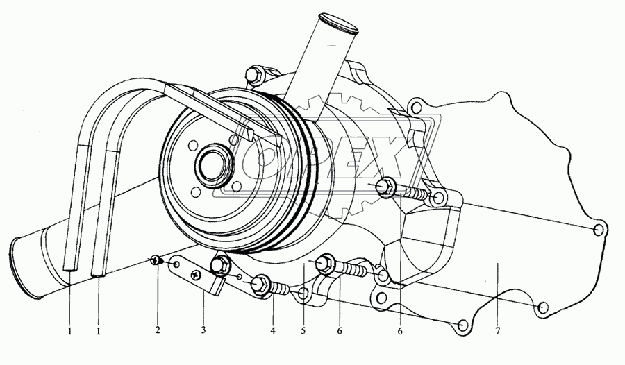 M3400-1307000 WATER PUMP ASSY