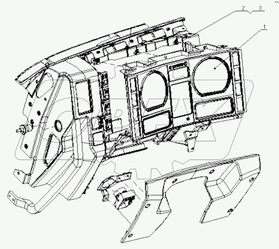  COMBINATION GAUGE ASSY WITH FRAME