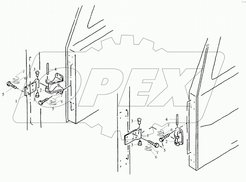  DOOR HINGE LEFT AND RIGHT