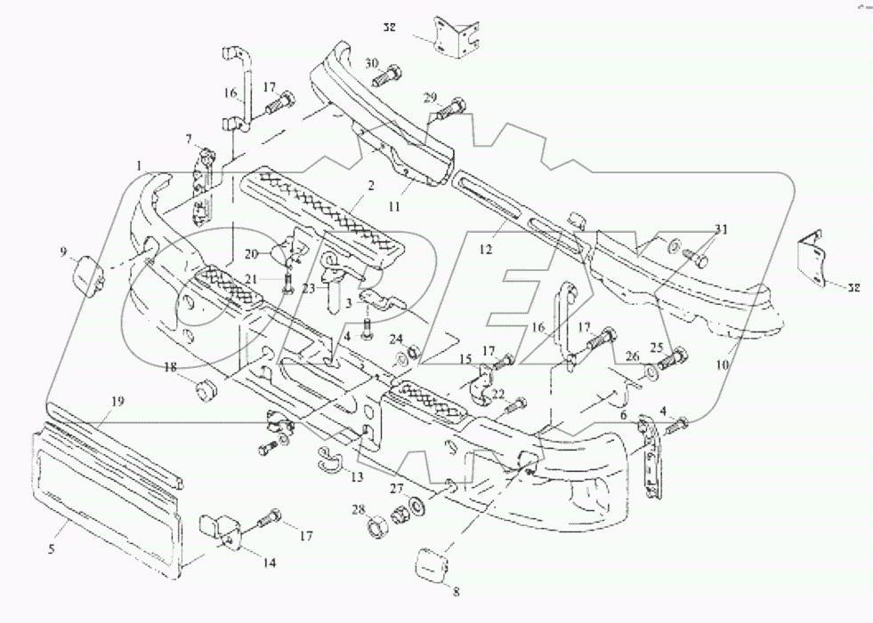  BUMPER AND FRONT BRACKET