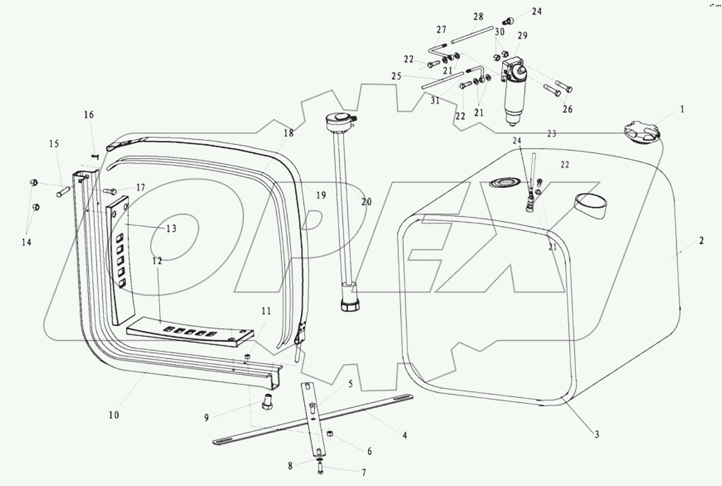  FUEL TANK ASSEMBLY 380L