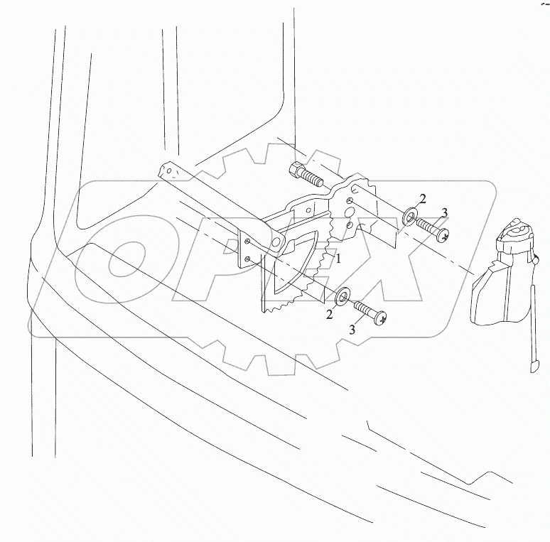  DOOR WINDOW LIFTER RIGHT OPERATED