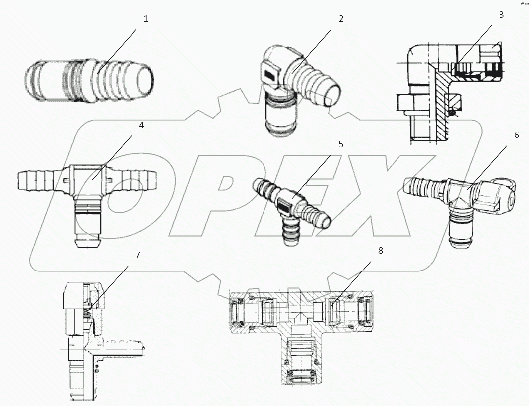  CONNECTING PARTS, LINE AND NIPPLE JOINT