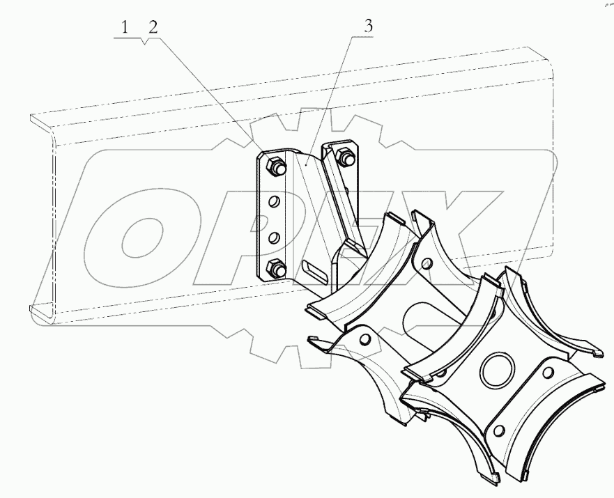  AIR RESERVOIR SUPPORT ASSEMBLY