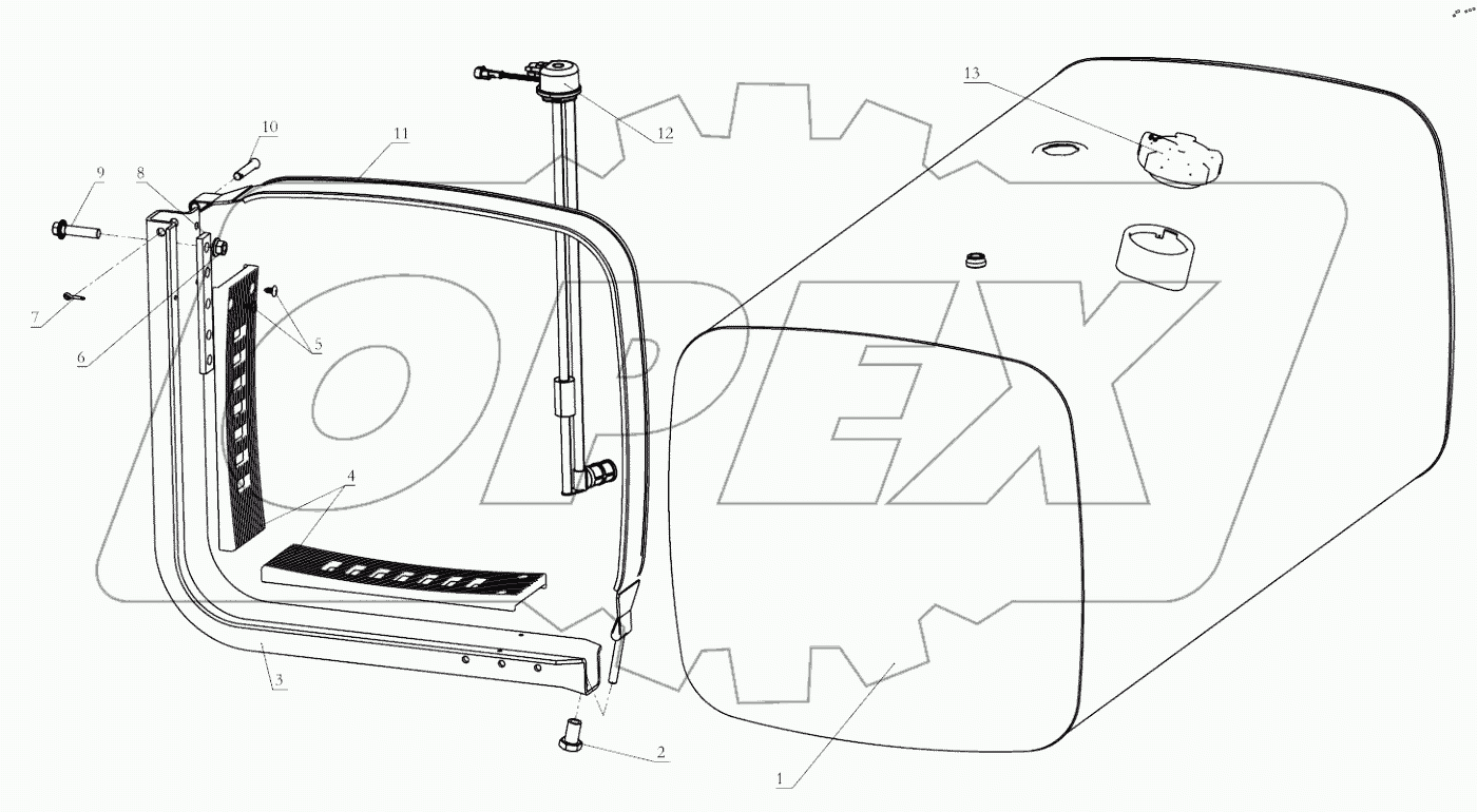  FUEL TANK ASSEMBLY 600L