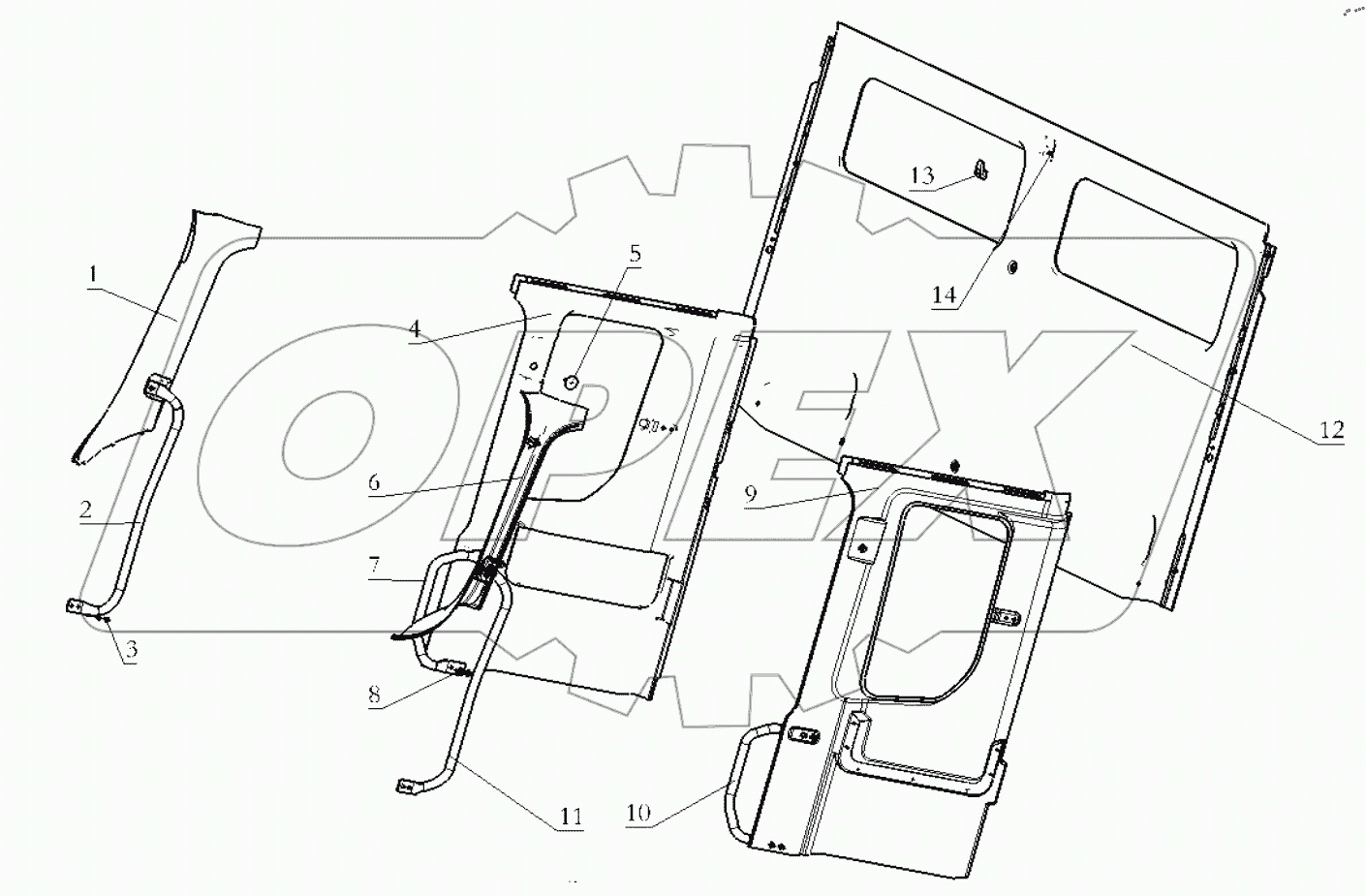  THE INTERIOR TRIM ASSEMBLY