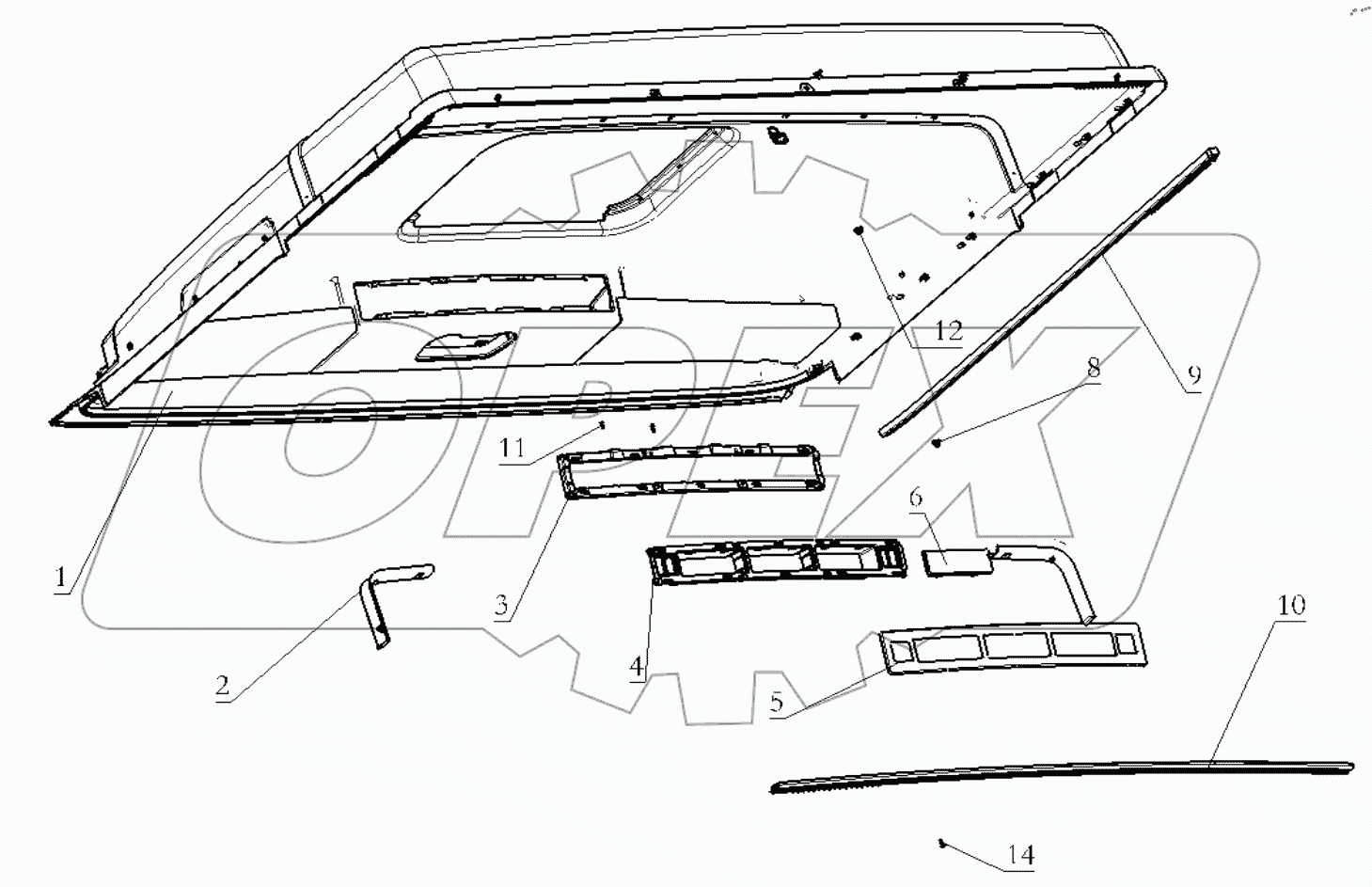  THE INTERIOR TRIM ASSEMBLY