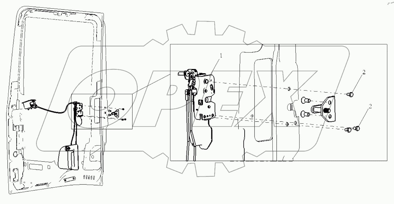  LEFT DOOR LOCK SYSTEM