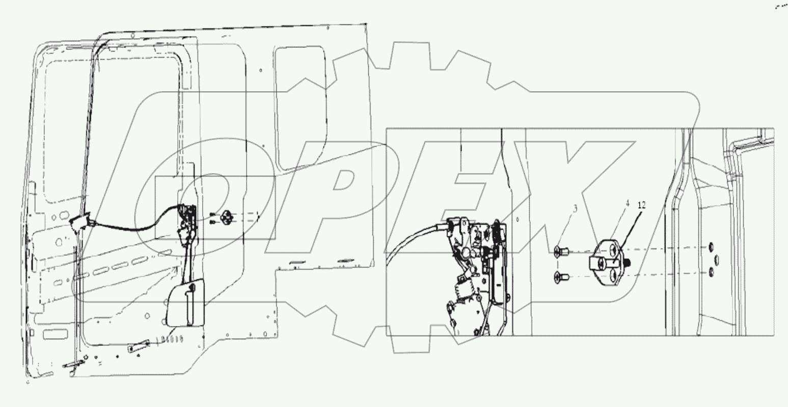  LEFT DOOR LOCK SYSTEM