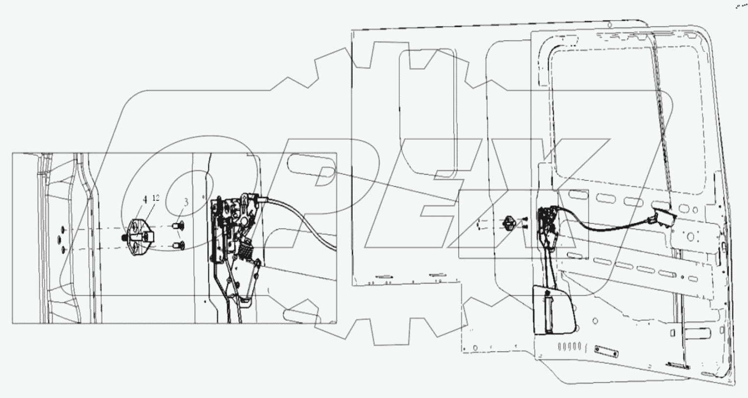  RIGHT DOOR LOCK SYSTEM