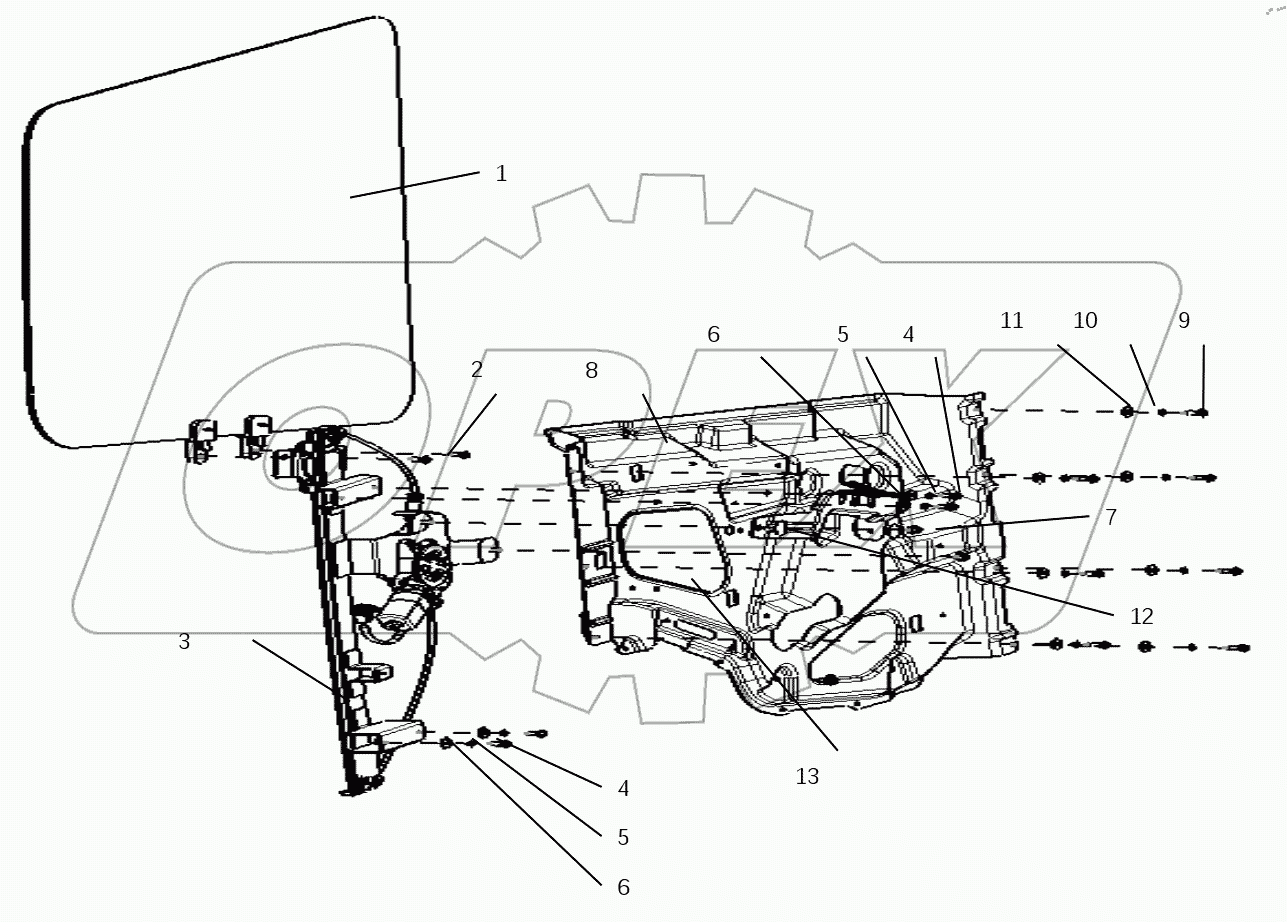  LEFT DOOR WINDOW LIFTER