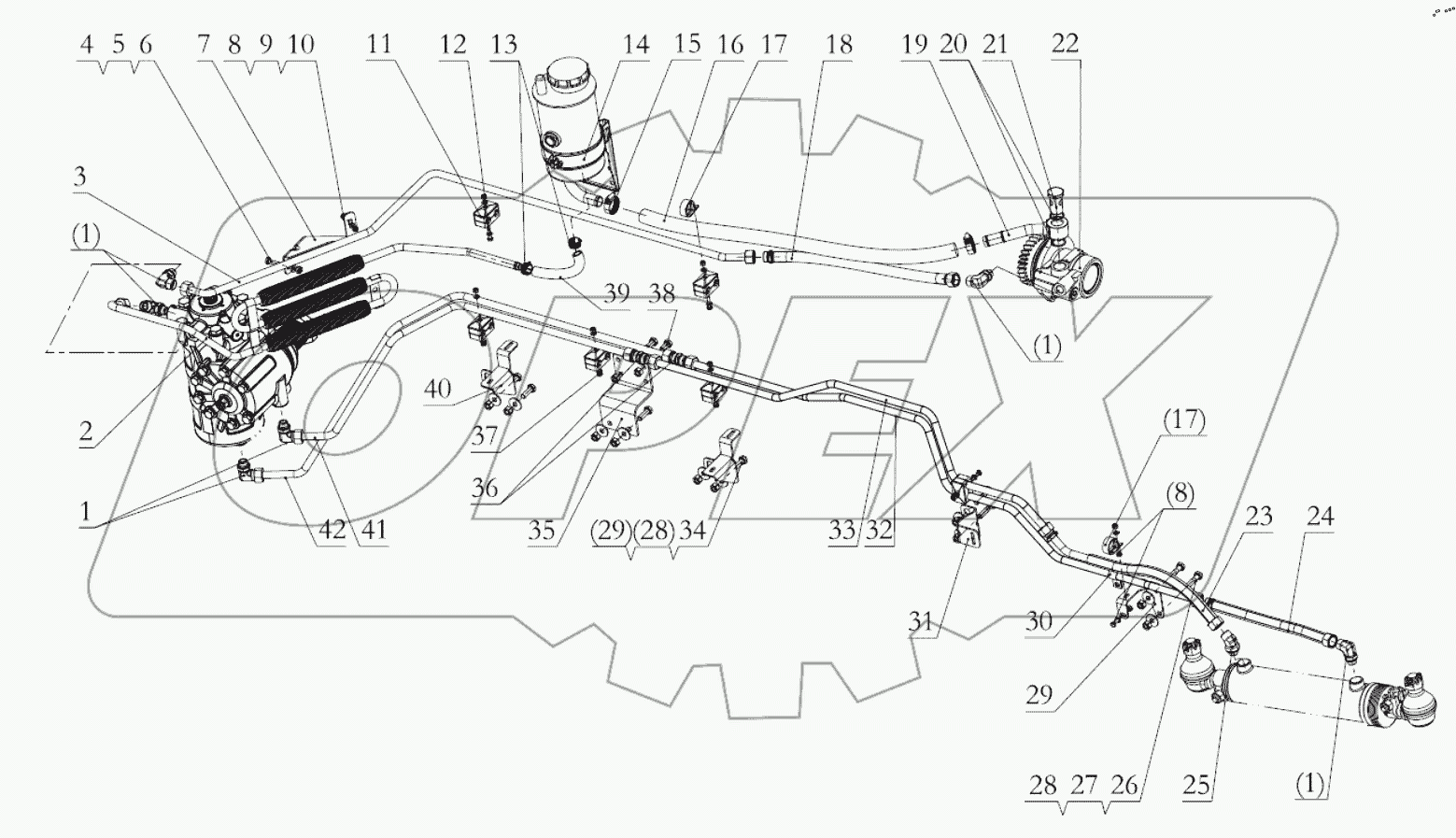  STEERING HYDRAULIC DEVICE
