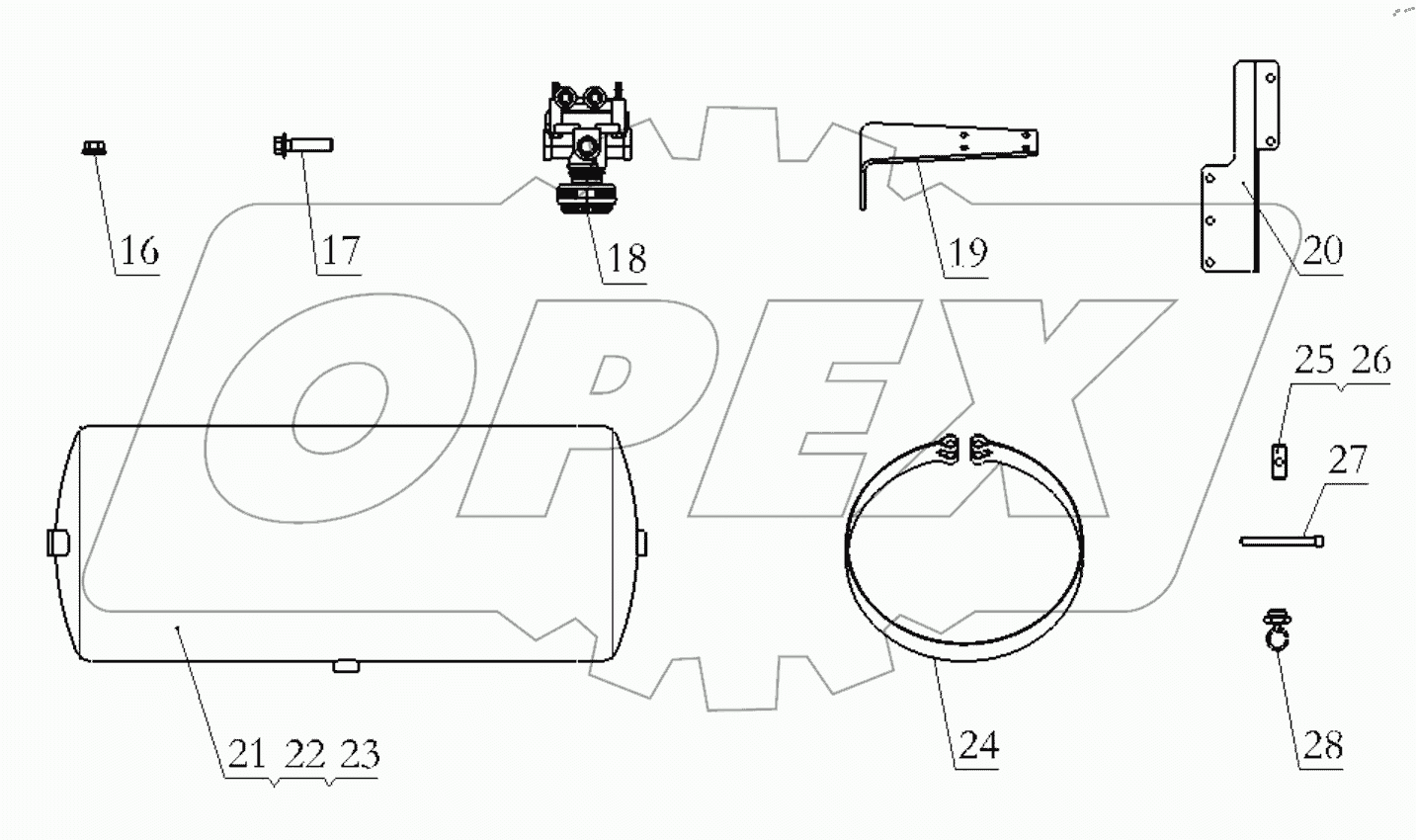  BRAKE DEVICE OF DUMP TRUCK