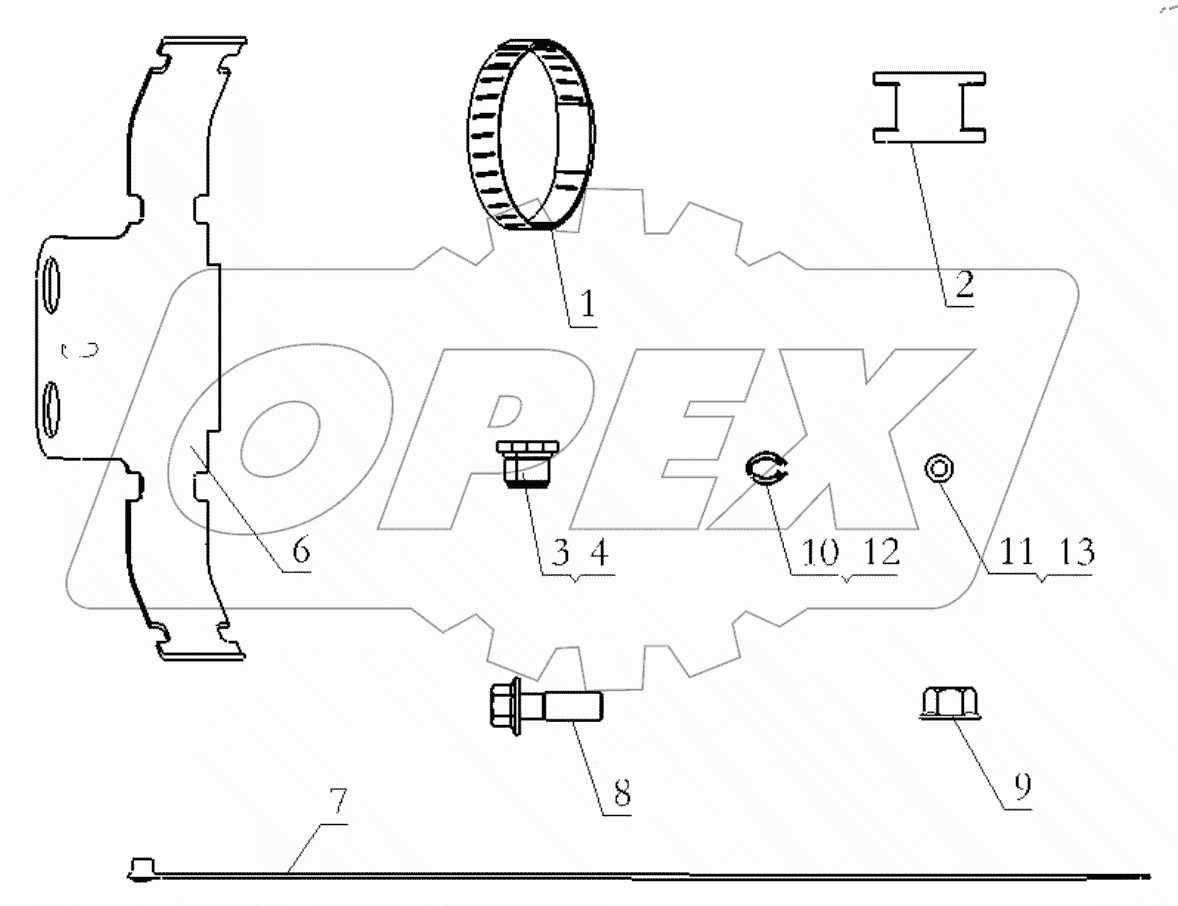  BRAKE PIPELINE OF DRIVE AXLE