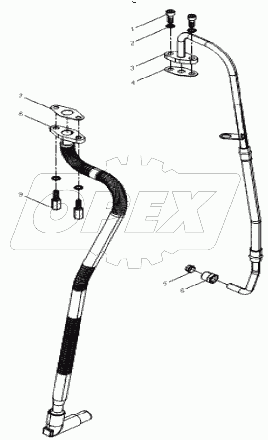 TURBOCHARGER OIL PIPE GROUP