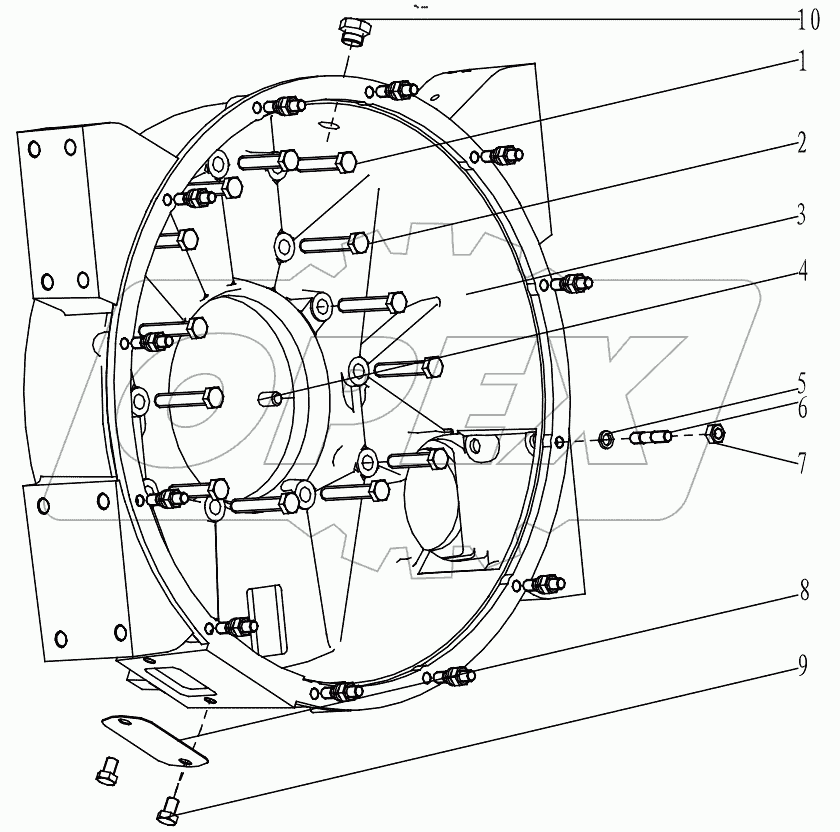  A COMBINED FLYWHEEL HOUSING GRP100010665