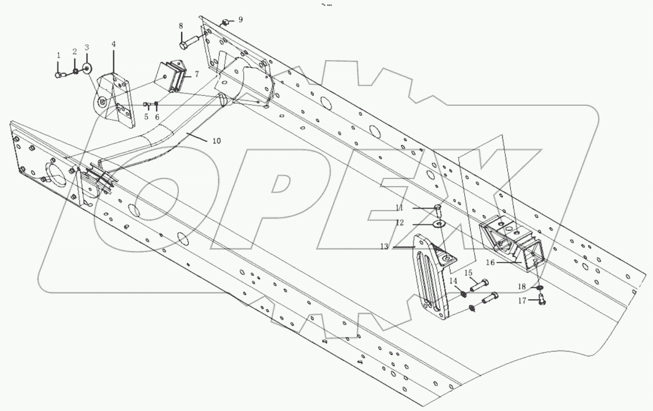  WD12 (8X4) ENGINE SUSPENSION