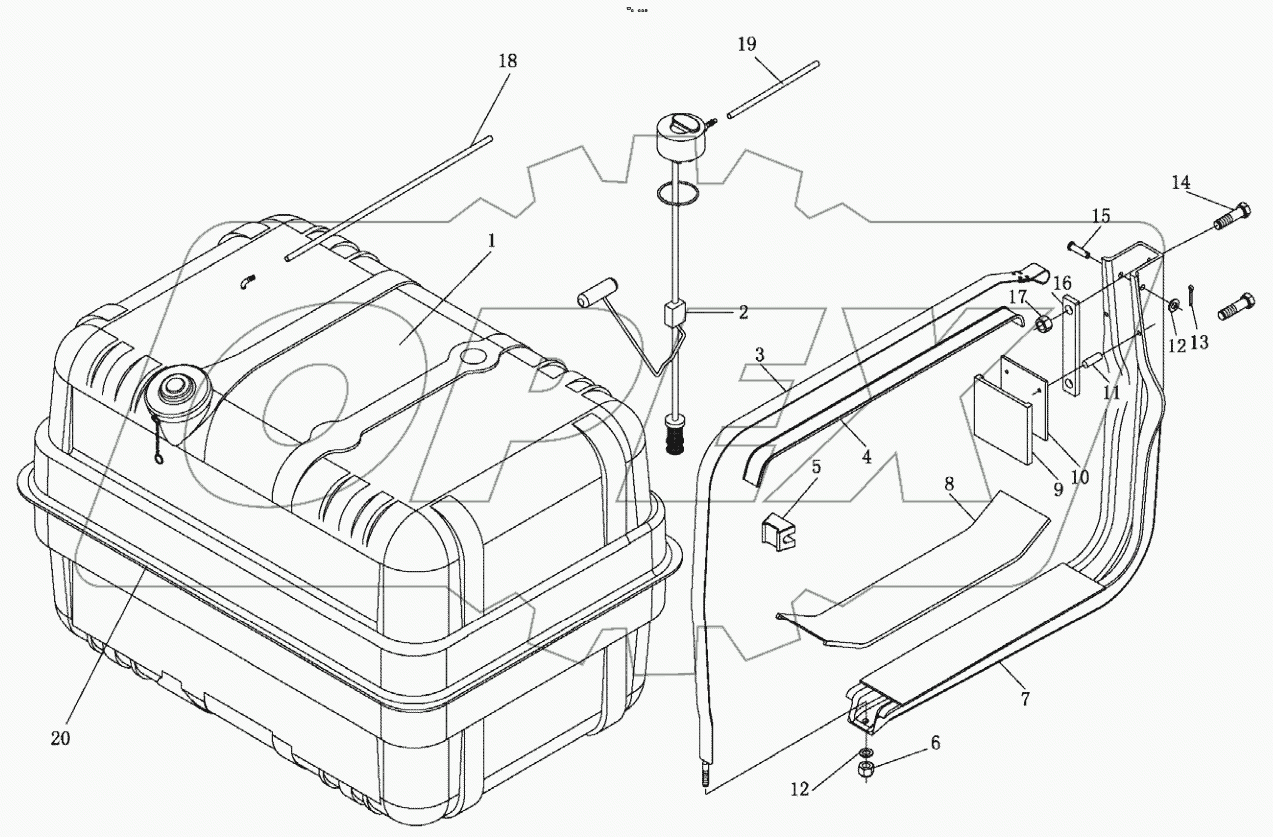  FUEL TANK AND OIL LINE 380L
