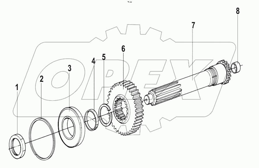  9JS135T-THE FIRST SHAFT ASSEMBLY